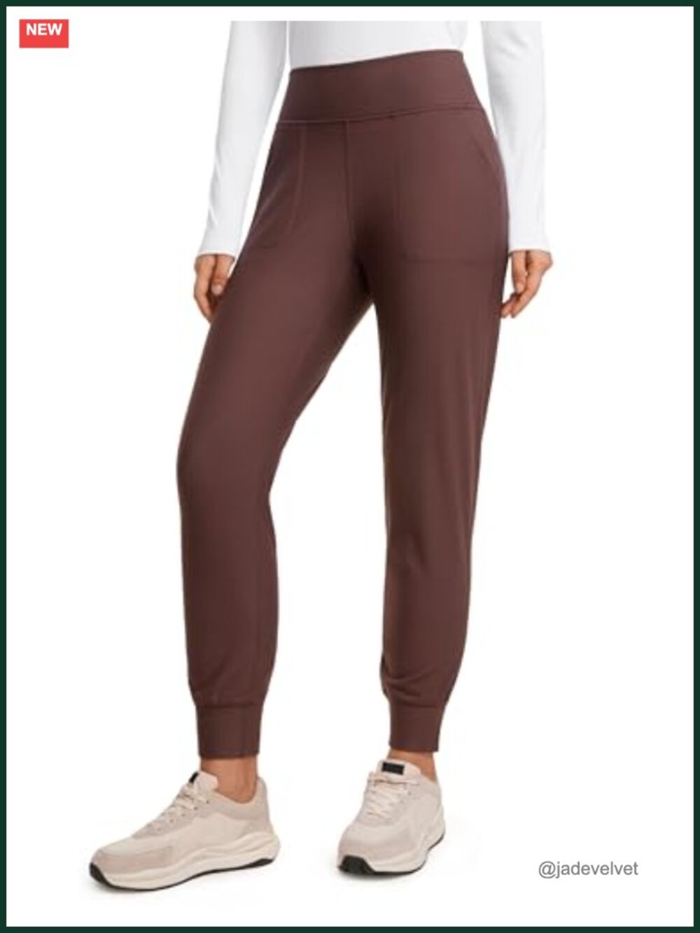 Fleece Lined Joggers with Pockets 27.5" Water Resistant Running Pants
